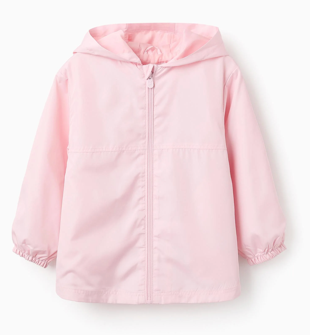 Chaqueta Cortavientos con Capucha rosa