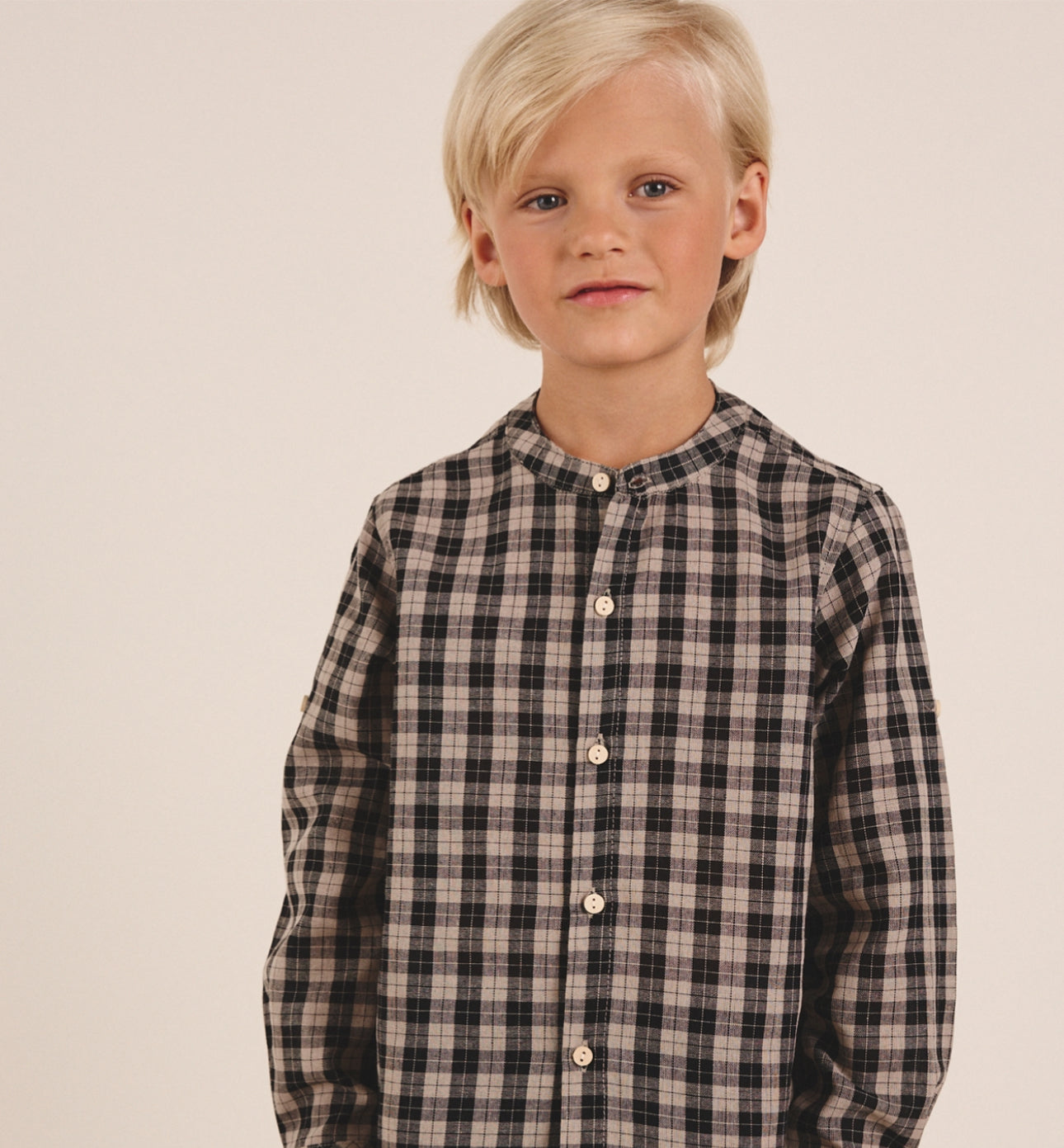 Camisa cuadros niño Dots