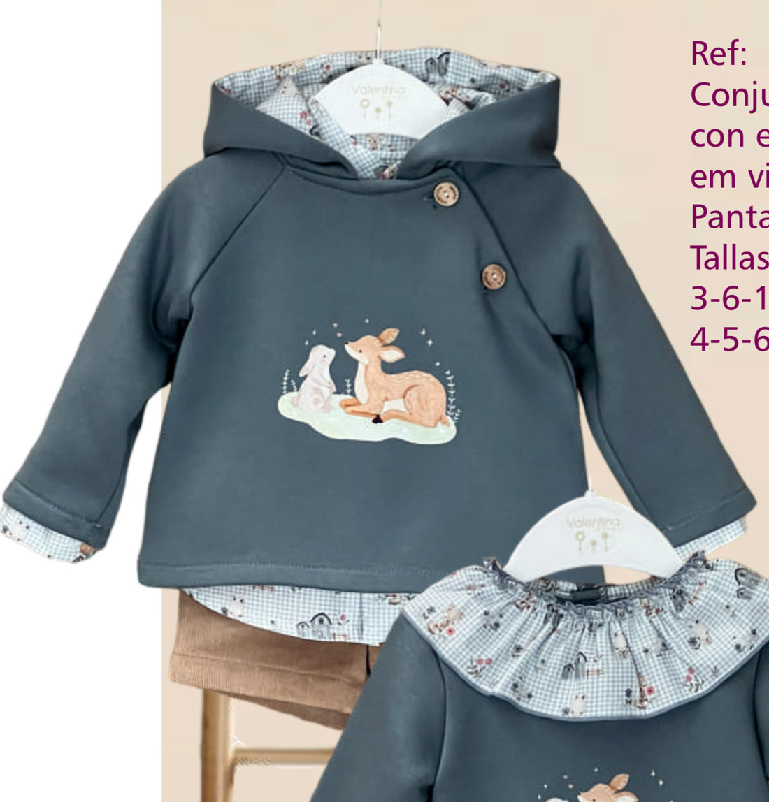 Conjunto bambi niño valentina