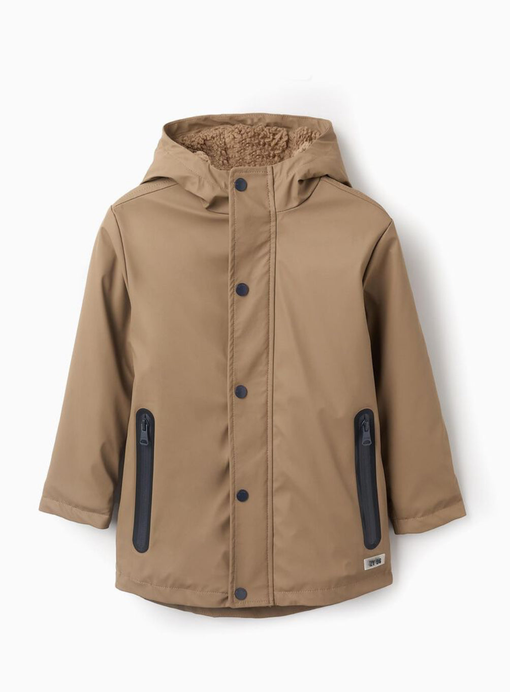 Parka marrón forro sherpa