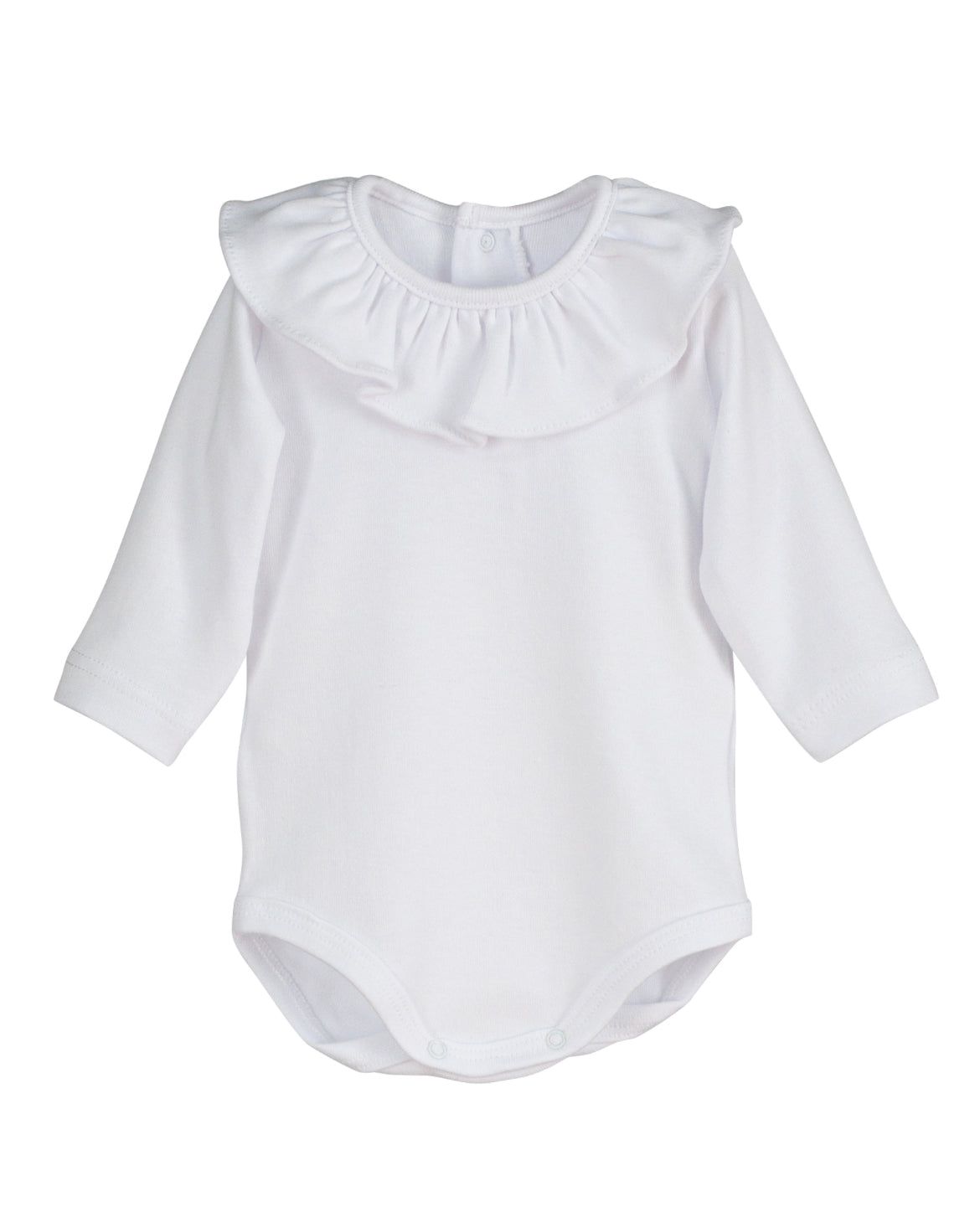 Body cuello volante en color blanco